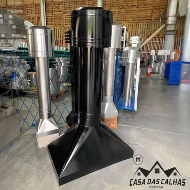 COIFA NA PINTURA ELETROSTÁTICA PRETA